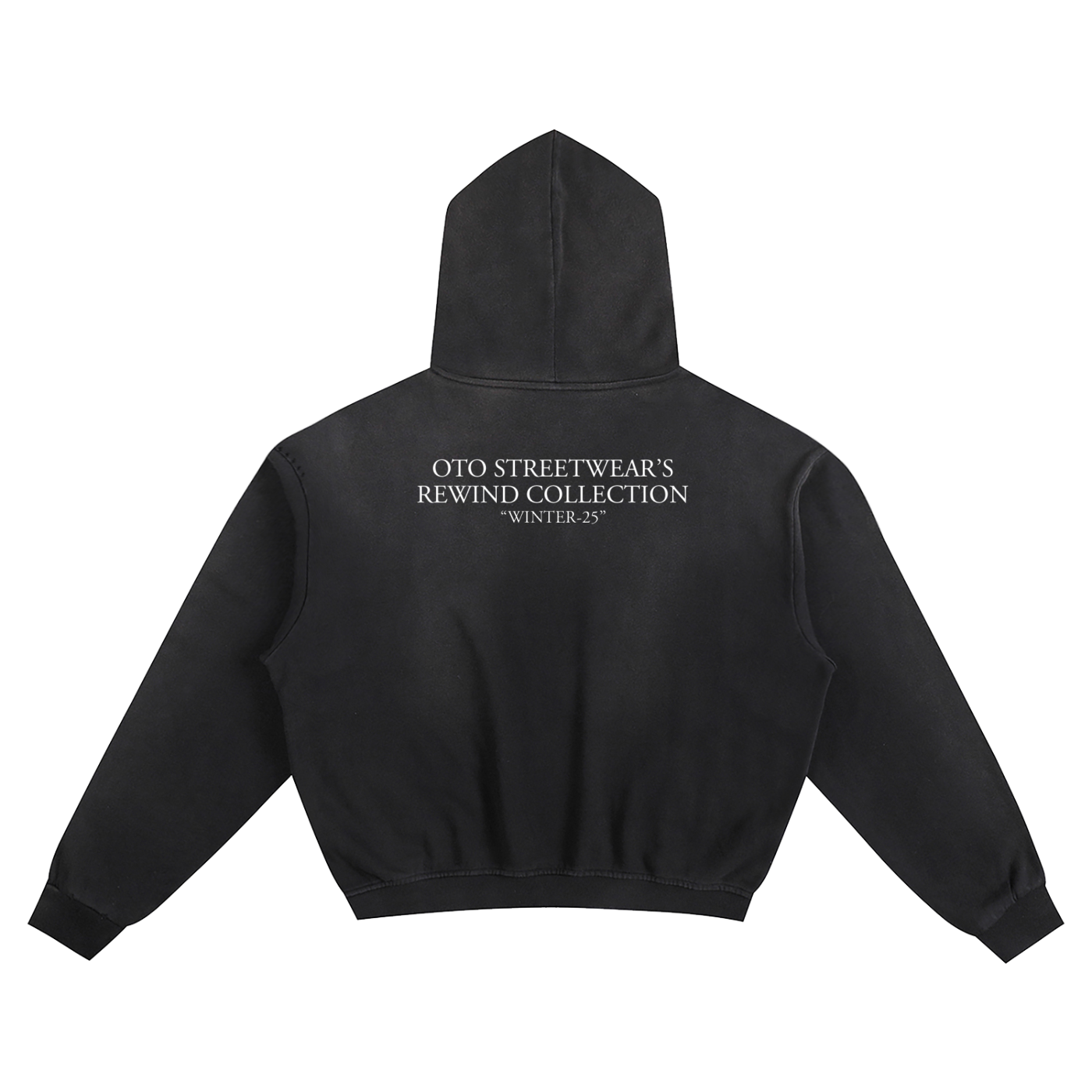 "Silence" Sunfade Boxy Hoodie