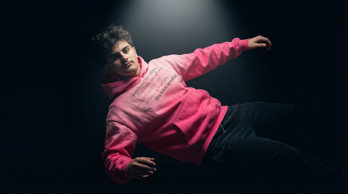 "Broken Tapes" Sunfaded Hoodie