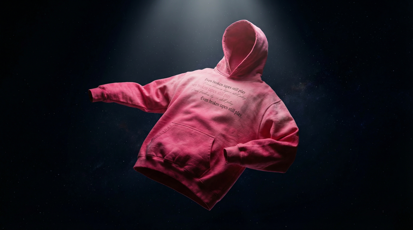 "Broken Tapes" Sunfaded Hoodie
