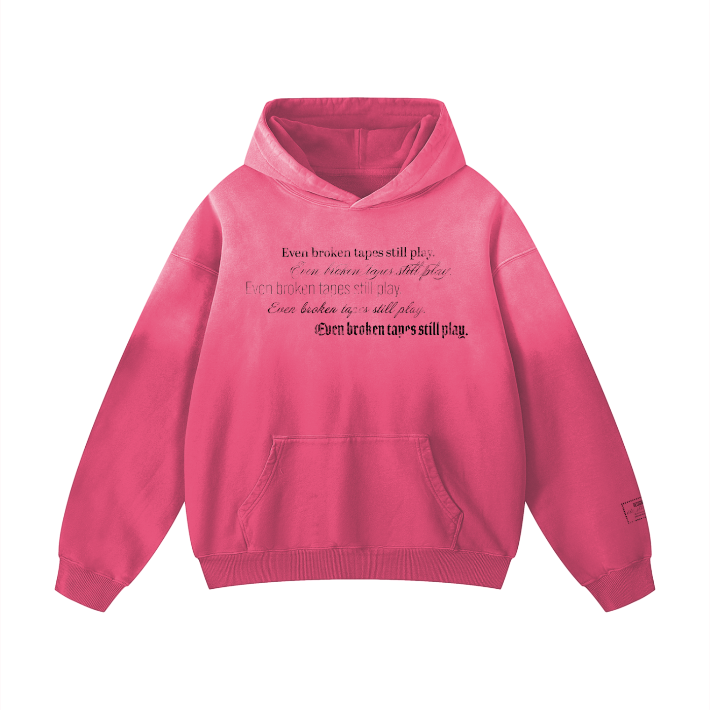 "Broken Tapes" Sunfaded Hoodie
