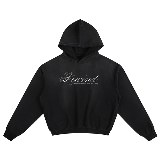 "Silence" Sunfade Boxy Hoodie